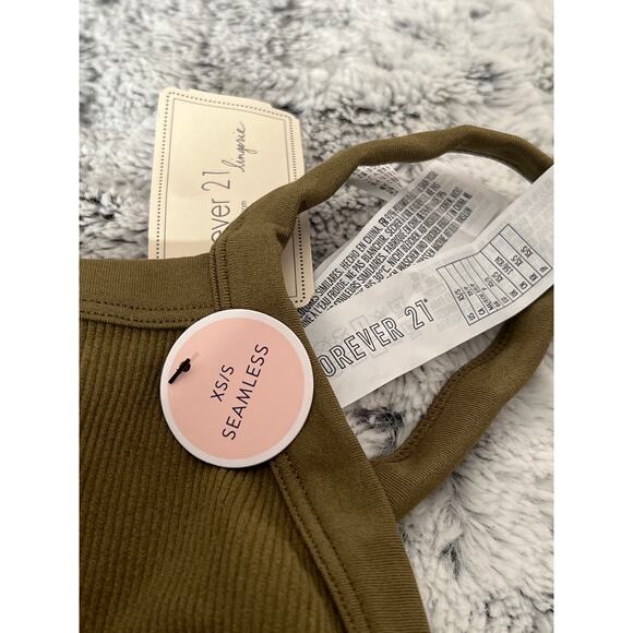 Forever 21 size xs/s olive green lingerie seamless bodysuit. - Picture 5 of 5